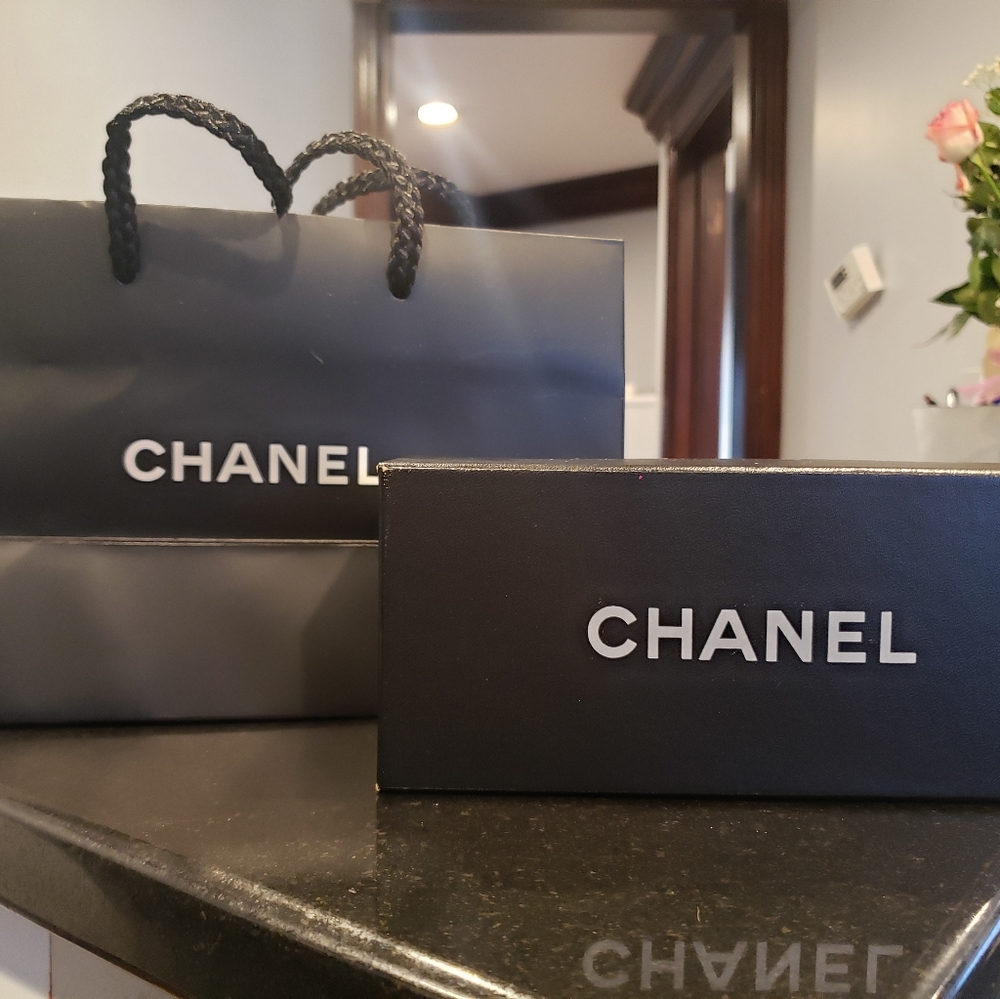 Empty Chanel Sunglass Box with Bag